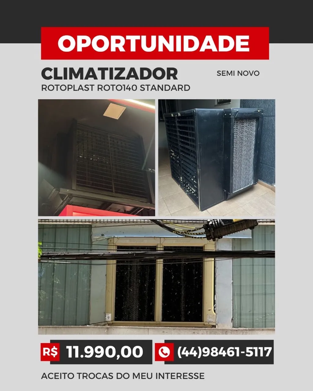 Climatizador MELHOR MARCA ROTOPLAST ROTO 140 usado excelente estado! 