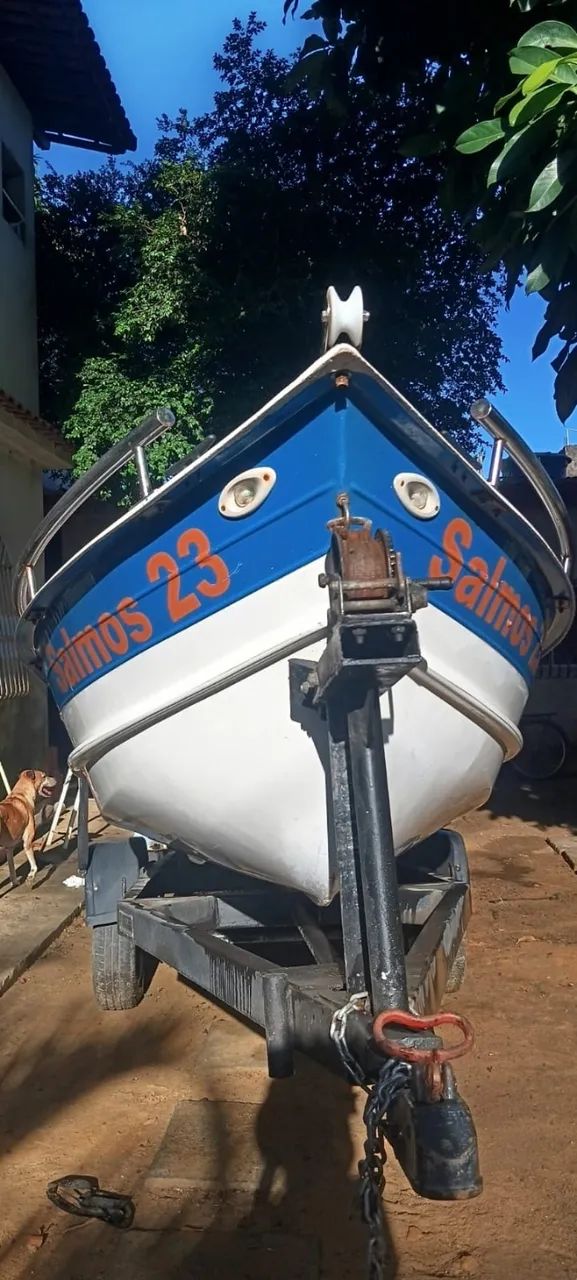 Vendo Barco de Fibra de Vidro - Mercury (2016) com Motor Potmax