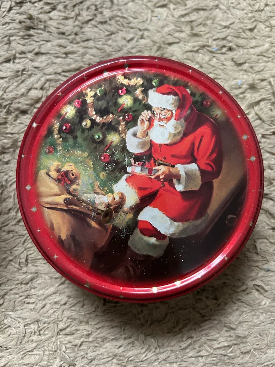 Lote com 3 latas decorativas de Natal  - Foto 4