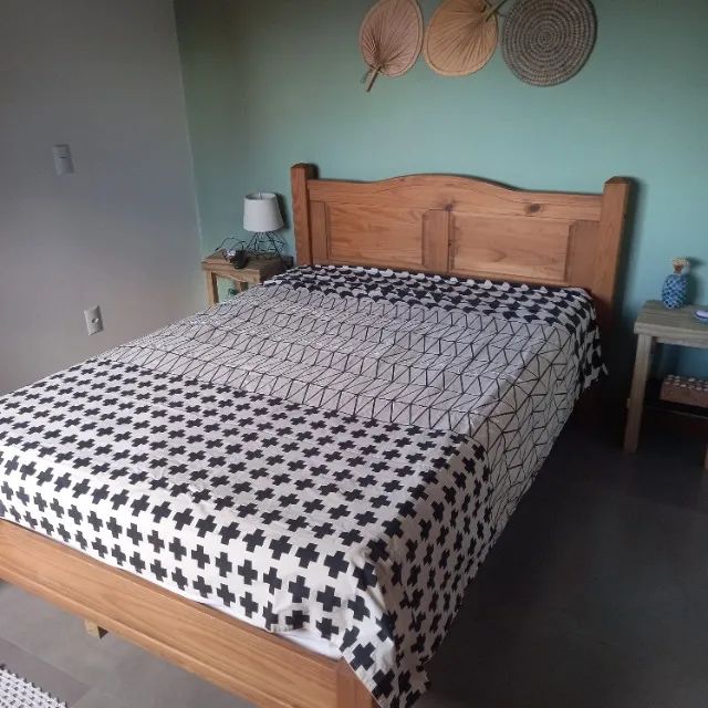 Cama de casal madeira macica - Foto 3