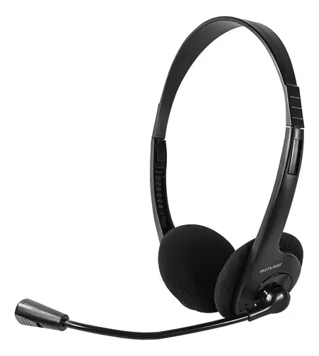 Multilaser PH002 - Fone com Microfone para Comunicação e Áudio de Qualidade -Loja Coimbra