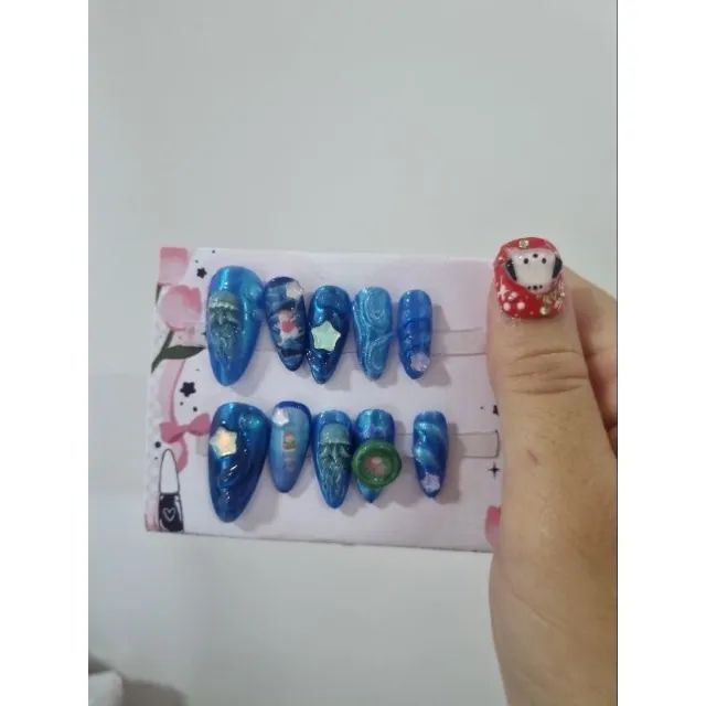 Unhas Postiças tips personalizadas Studio Ghibli Ponyo - Foto 3