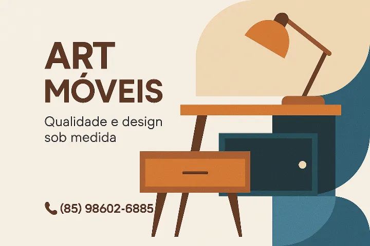Trabalhamos com móveis projetados 