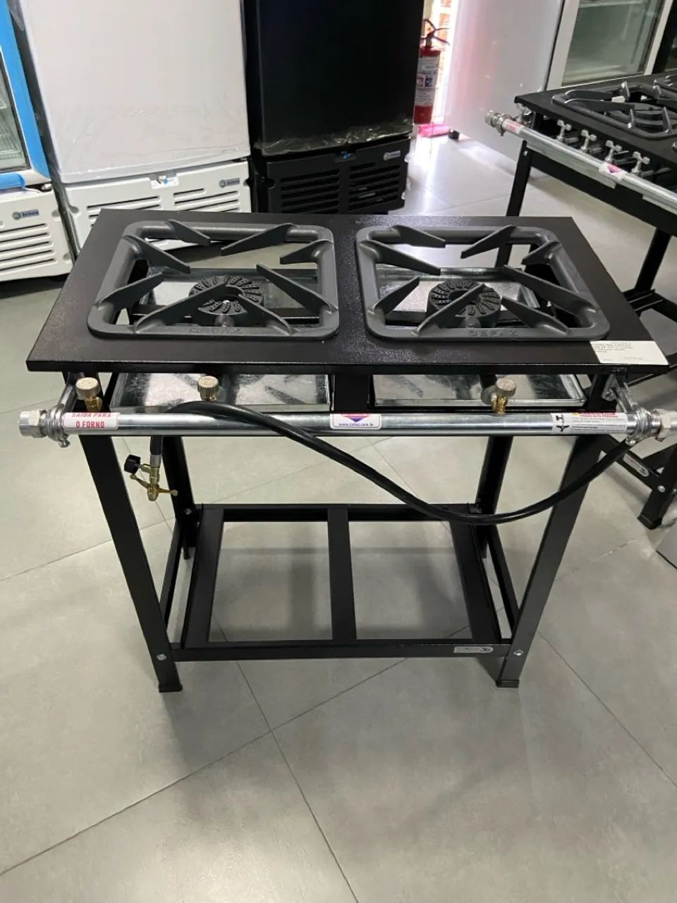 FOGÃO INDUSTRIAL 2 BOCAS 2QS AP GOLD QUEIM. STARLINE 30X30 - CEFAZ 