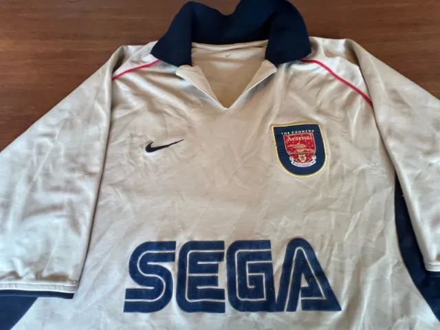 Camisa Arsenal Third de 2001 100% Original de época da Nike Tamanho G - Foto 2