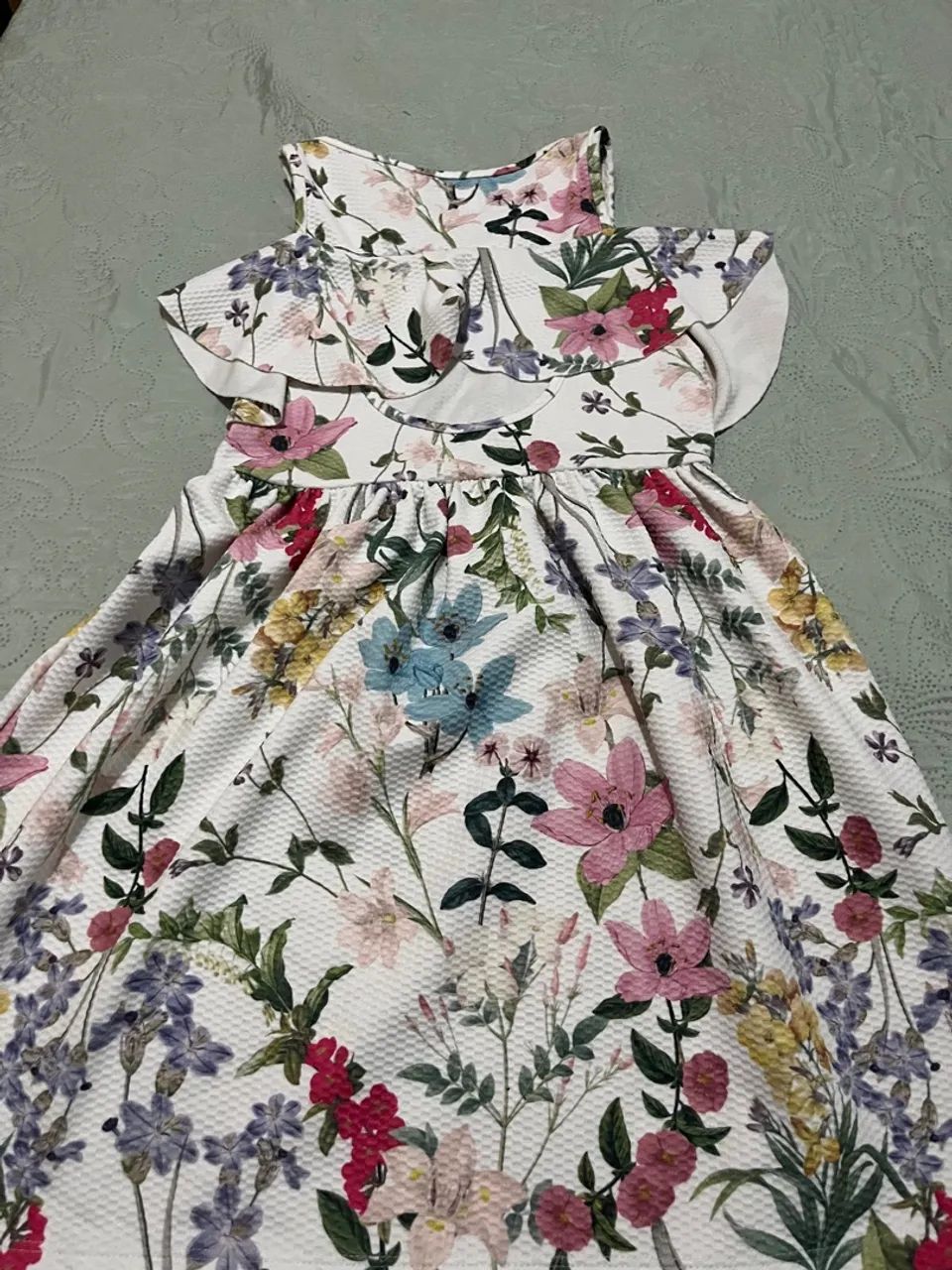 Vestido Floral Infantil TAM 9/10 lindo