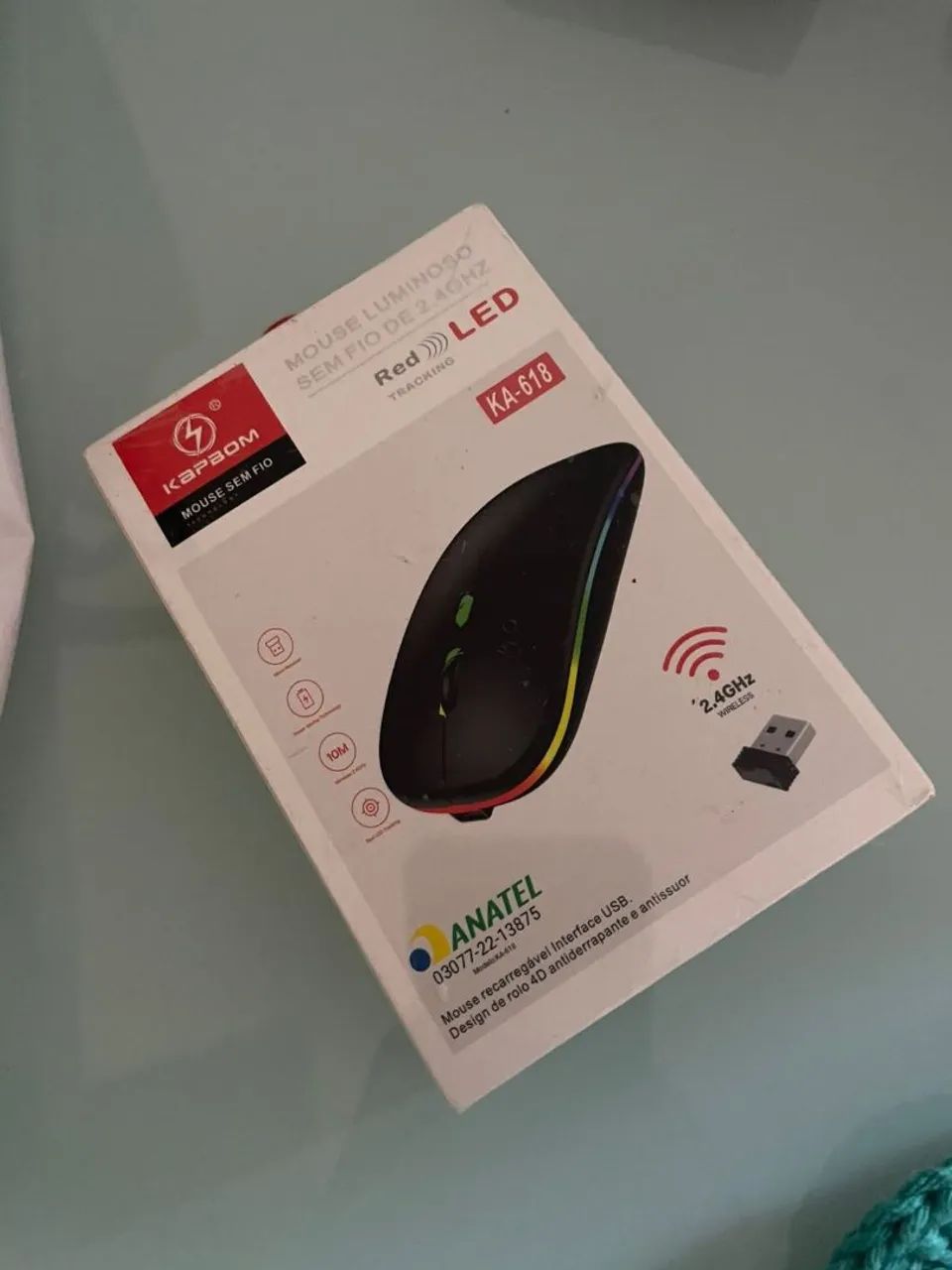 Mouse Sem Fio Luminoso Bluetooth 