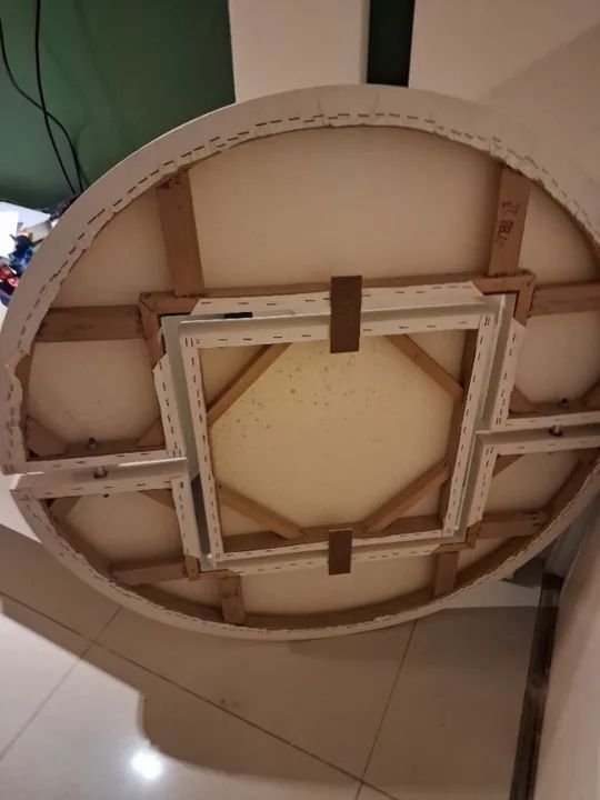 02 (duas) telas para pintura redondas com detalhes em inox - 1,00m de diâmetro  - Foto 4