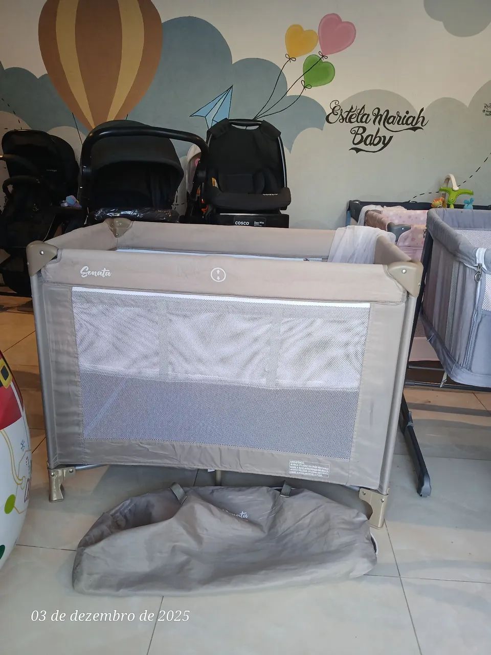 Berço cercado unisex  - Foto 3