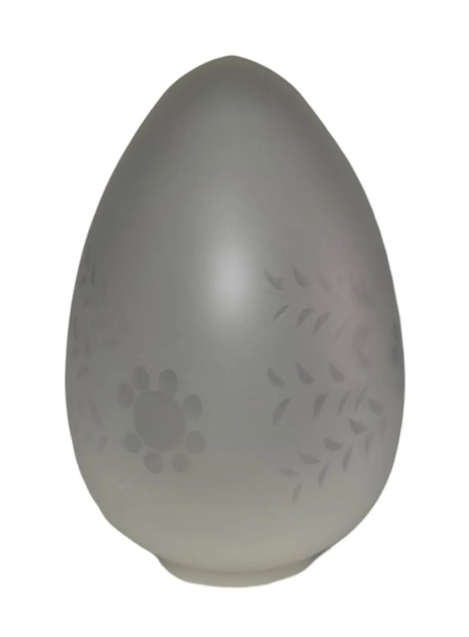 Cúpula De Vidro Jateado Forma De Pinha