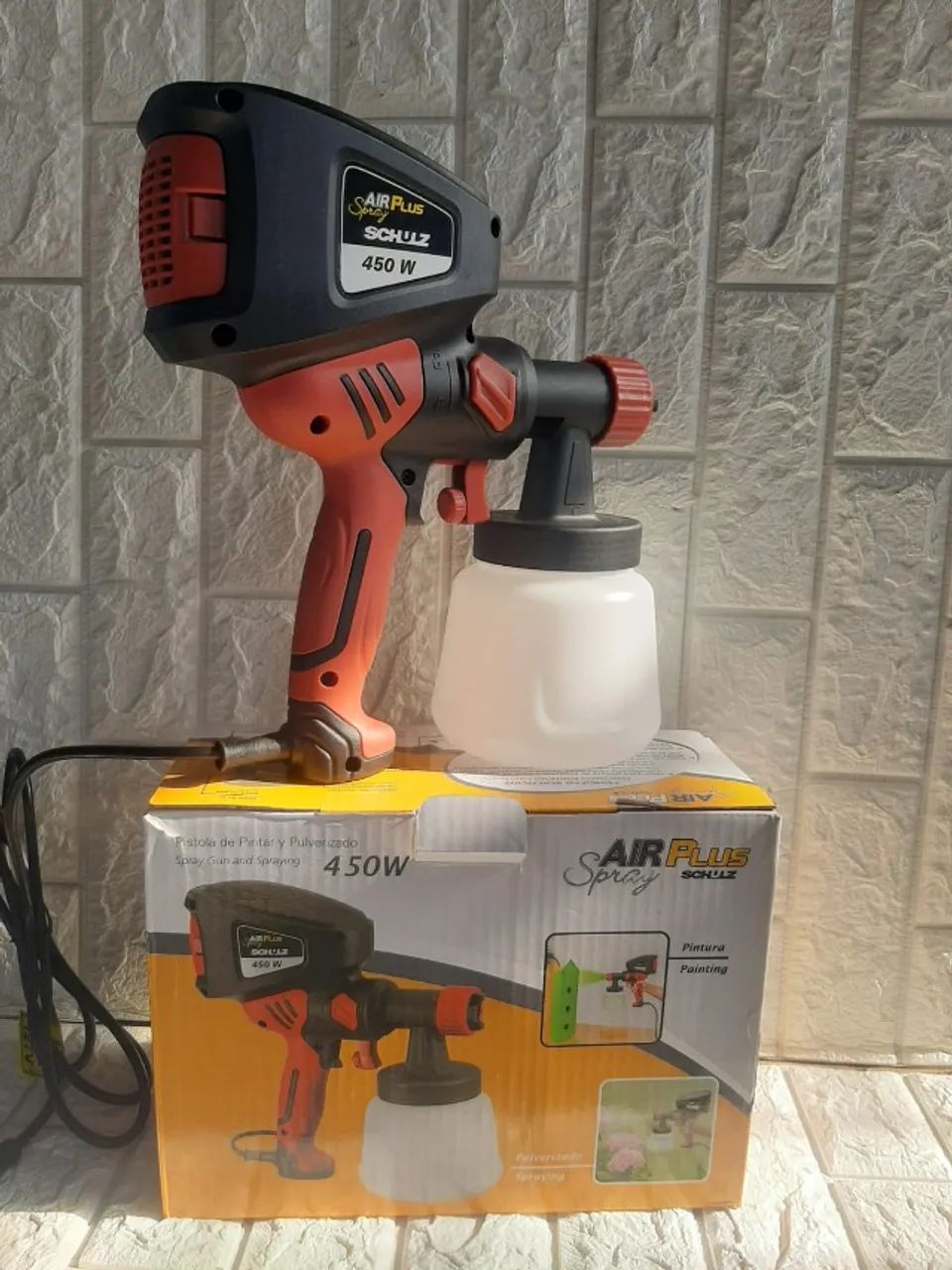  Pistola de Pintura Pulverizadora - modelo Air Plus Spray 450W 