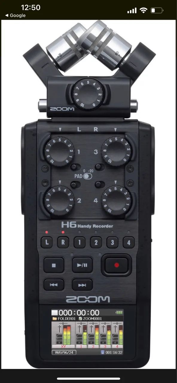 Gravador zoom H6 black Finish - Foto 2