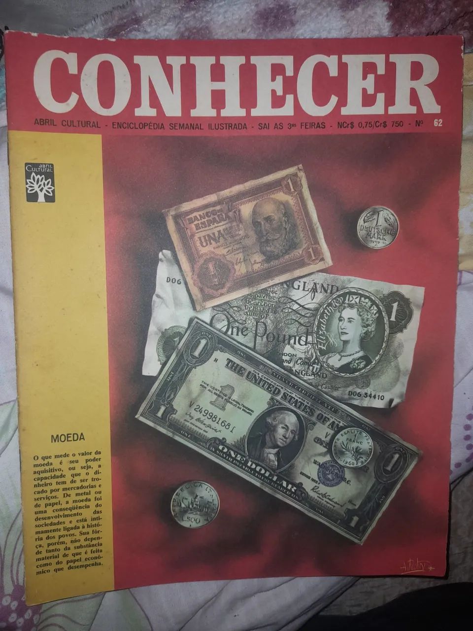 6 Revistas Enciclopédia semanal ilustrada Conhecer anos 80 Editora