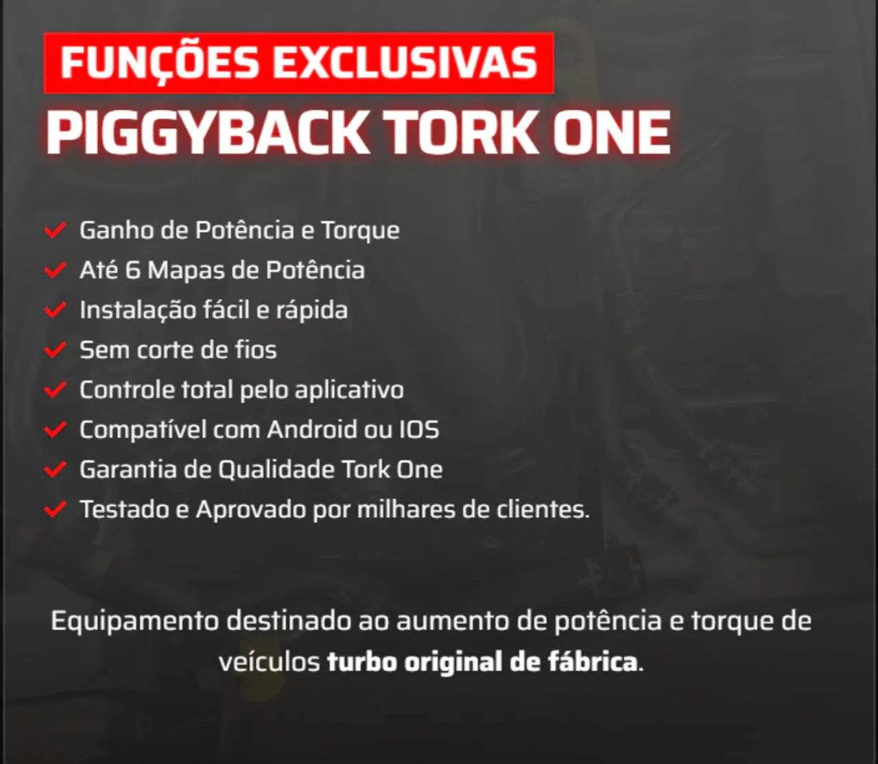 Chip de potencia (Piggyback) tork one para motor THP 1.6 turbo - Foto 4