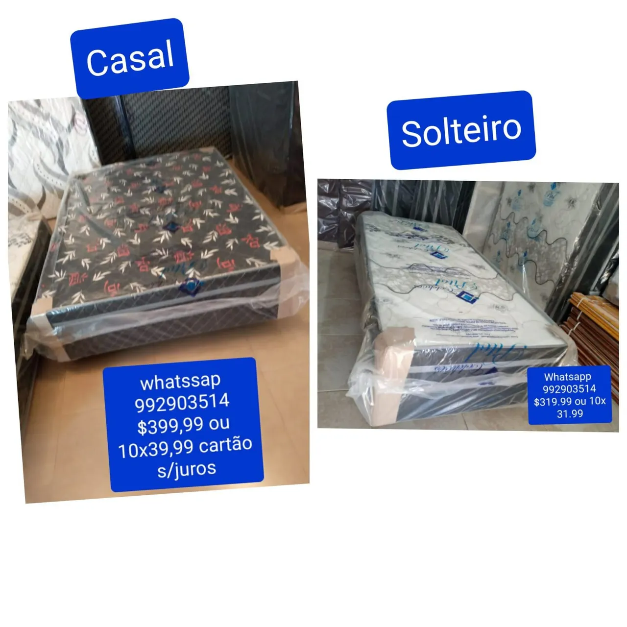 Cama box Casal e Solteiro - Promoção Imperdível!