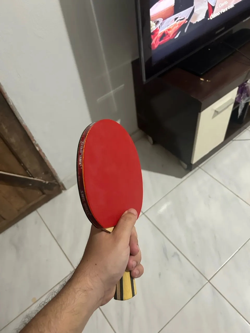 Raquete de tênis de mesa DHS 4002 acompanha capa protetora