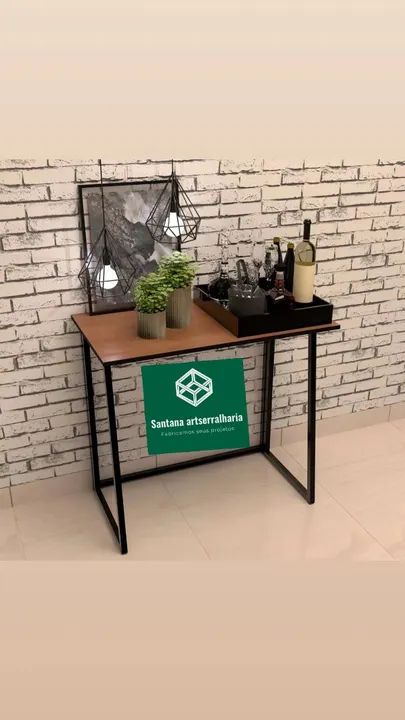 Mesa de Escritório Dobrável - Foto 6