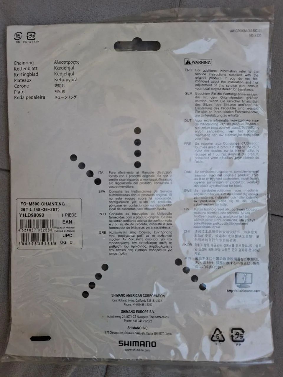 Coroa Shimano - Foto 3