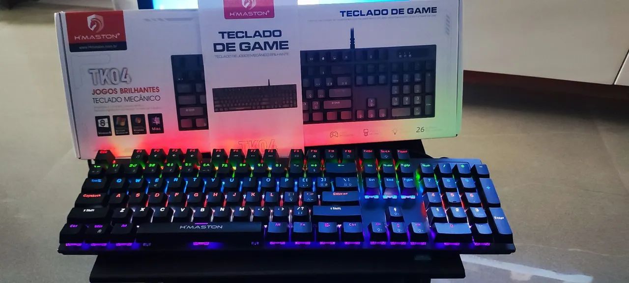 Teclado mecânico gamer rgb 100 %  - Foto 5