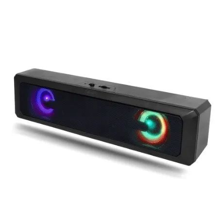 Caixa de Som Para Pc Gamer Sound Bar Led Usb - Foto 2