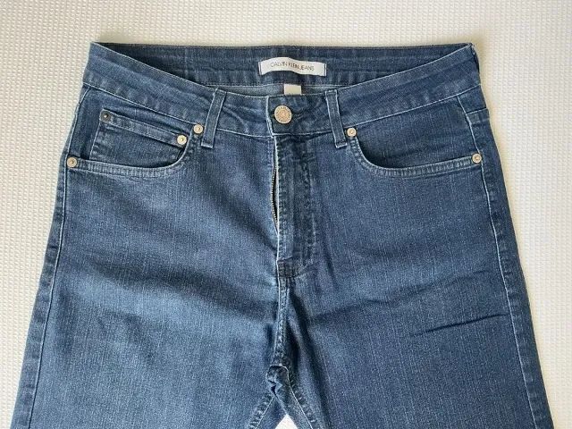 Calça jeans Calvin Klein Azul Marinho Stoned Nova NF - Foto 3