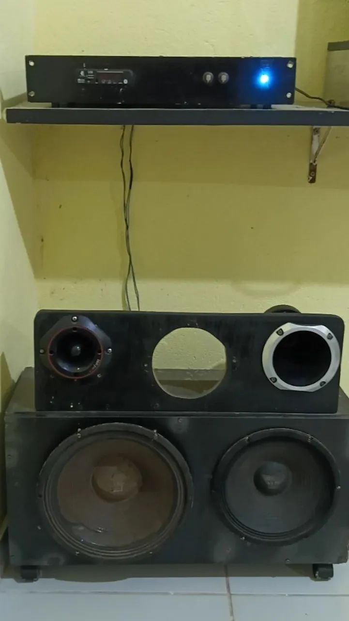 Caixa de som completo com amplificador  - Foto 3