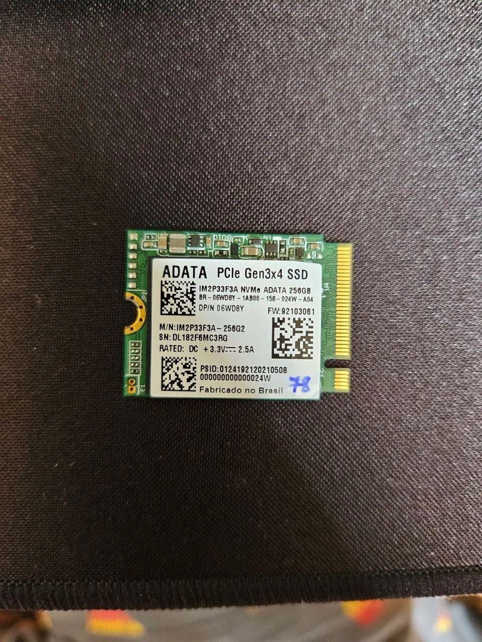 SSD 256GB ADATA 2230
