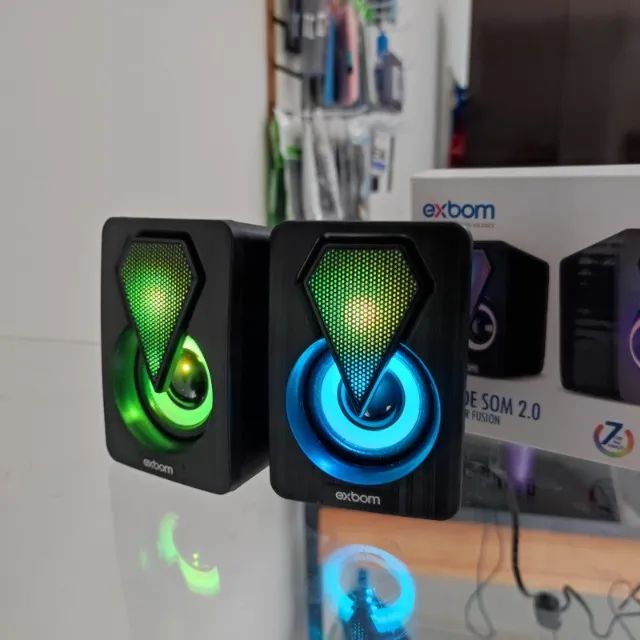 Caixinhas de som para PC potentes - novas - Foto 2