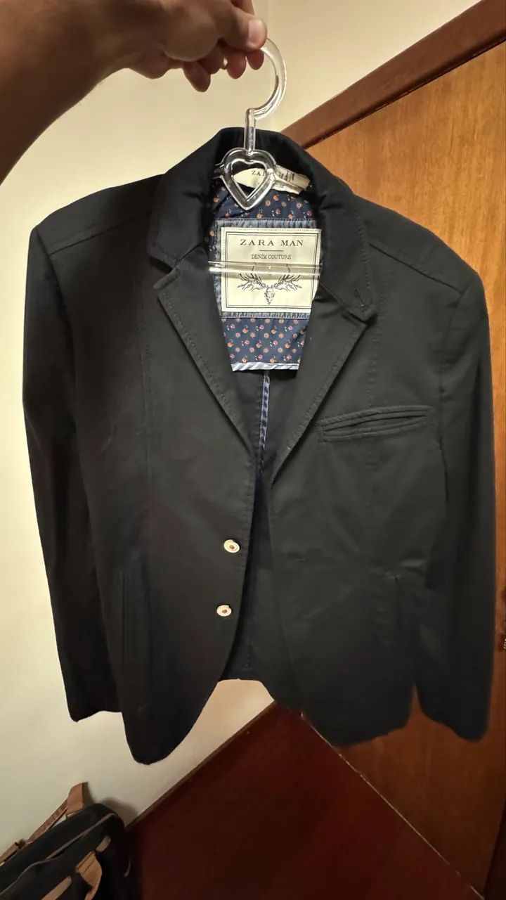 Blazer zara denin casual original pouco usado - Foto 5