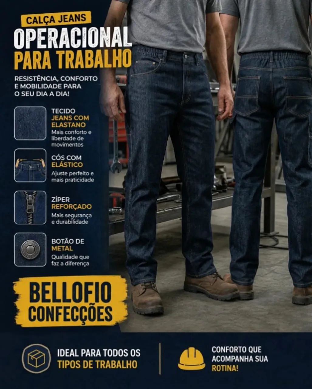 CALÇA JEANS PARA TRABALHO  - Foto 5