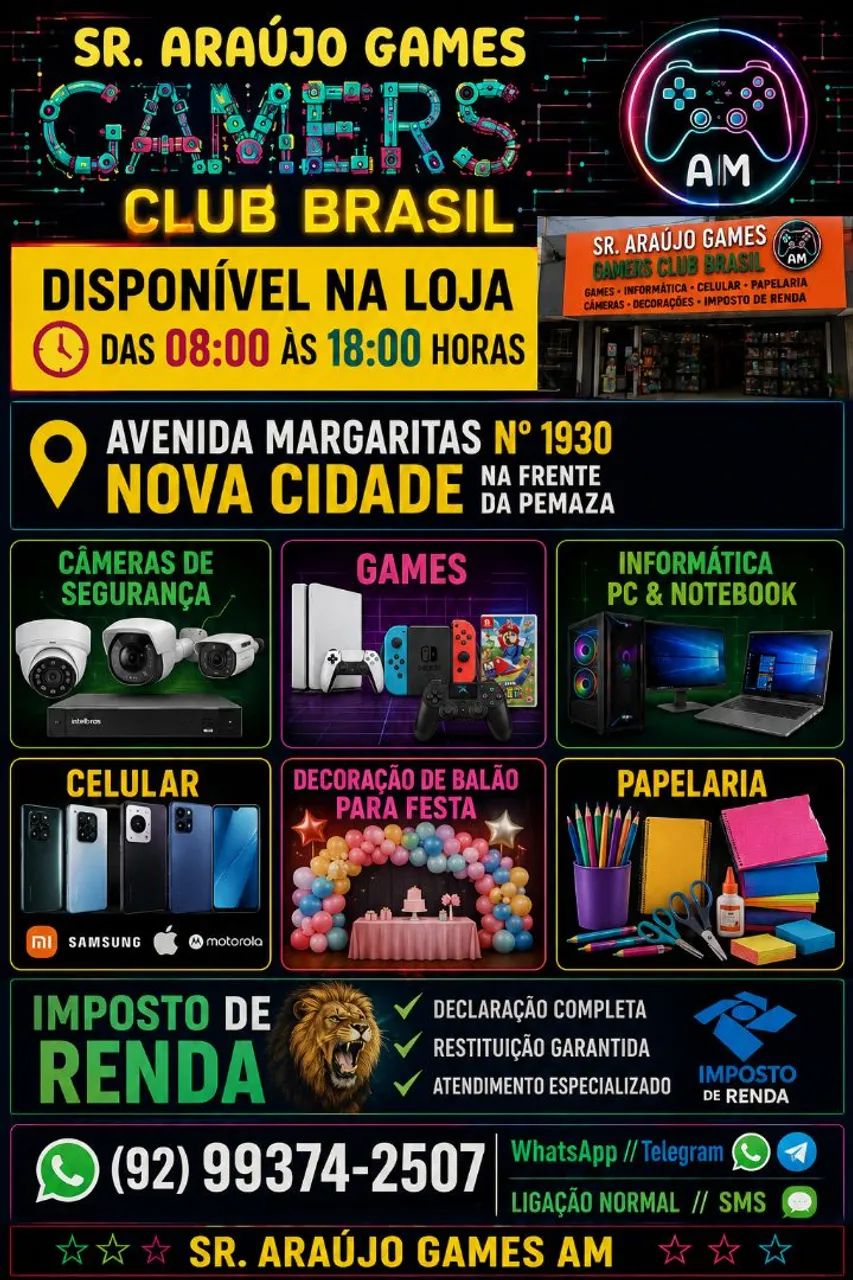 Loja Sr.Araújo GAMES AM 2° [Nova Cidade]