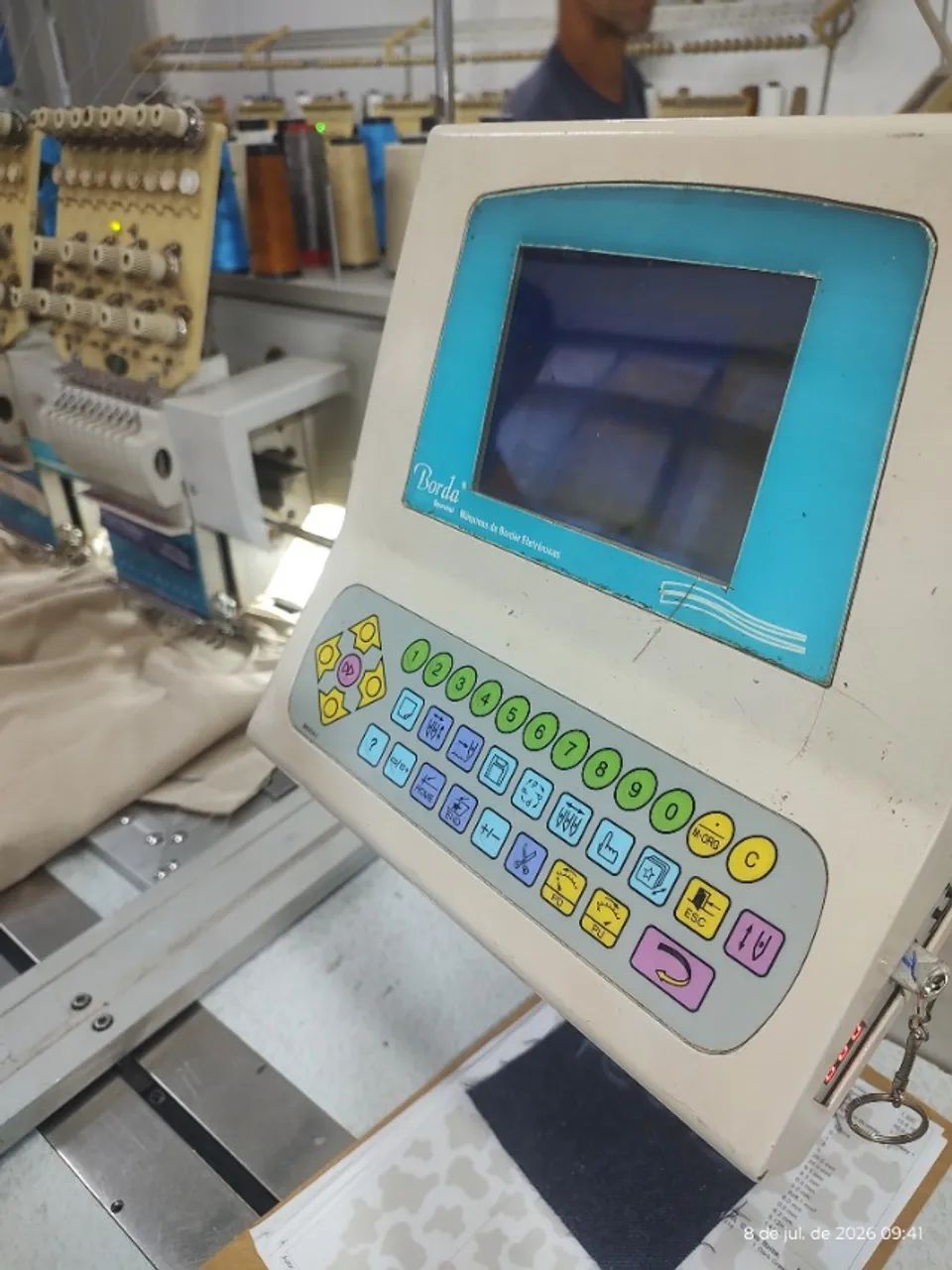 Máquina bordado 6 cabeça 