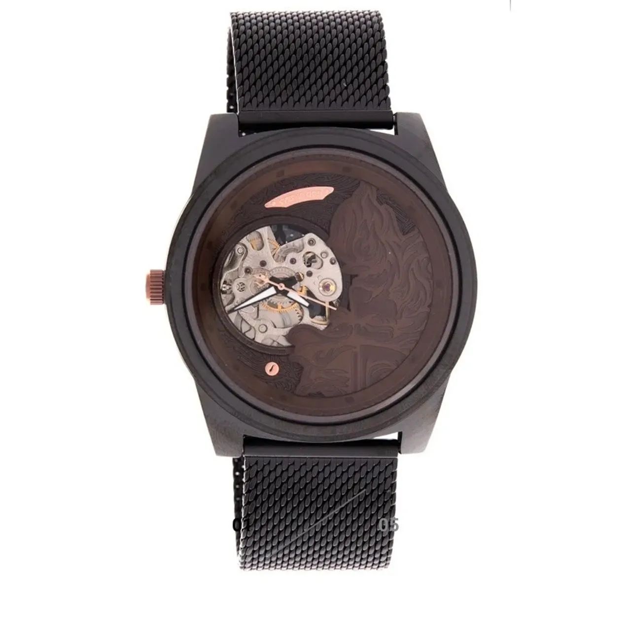 RELÓGIO AUTOMÁTICO MASCULINO CHILLI BEANS METAL POSEIDON PRETO