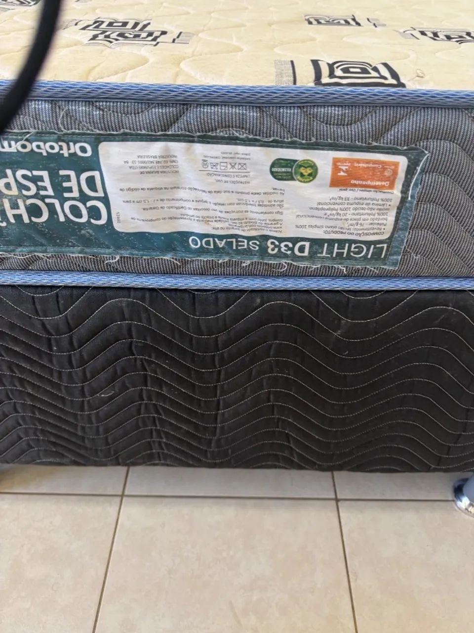 Cama box casal completa ( colchão 33D) - Foto 3