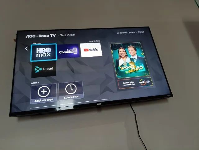 TV Noc 43 polegadas  sistema Roku TV