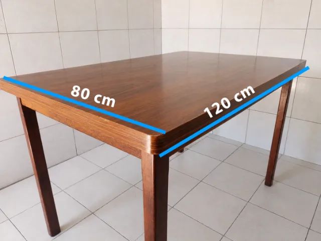 Mesa de madeira 120x80cm - Foto 5