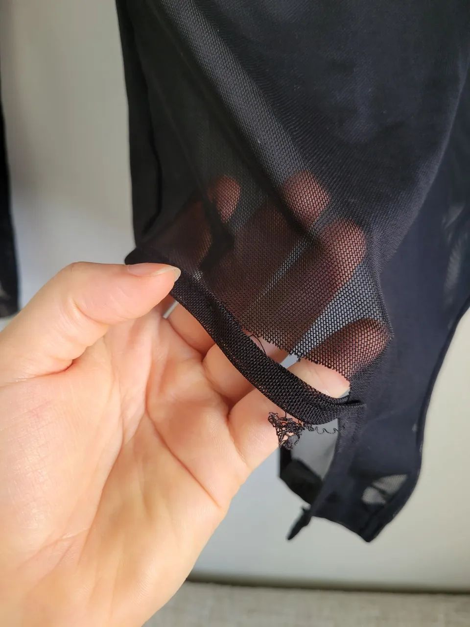 Blusa preta transparente  - Foto 3