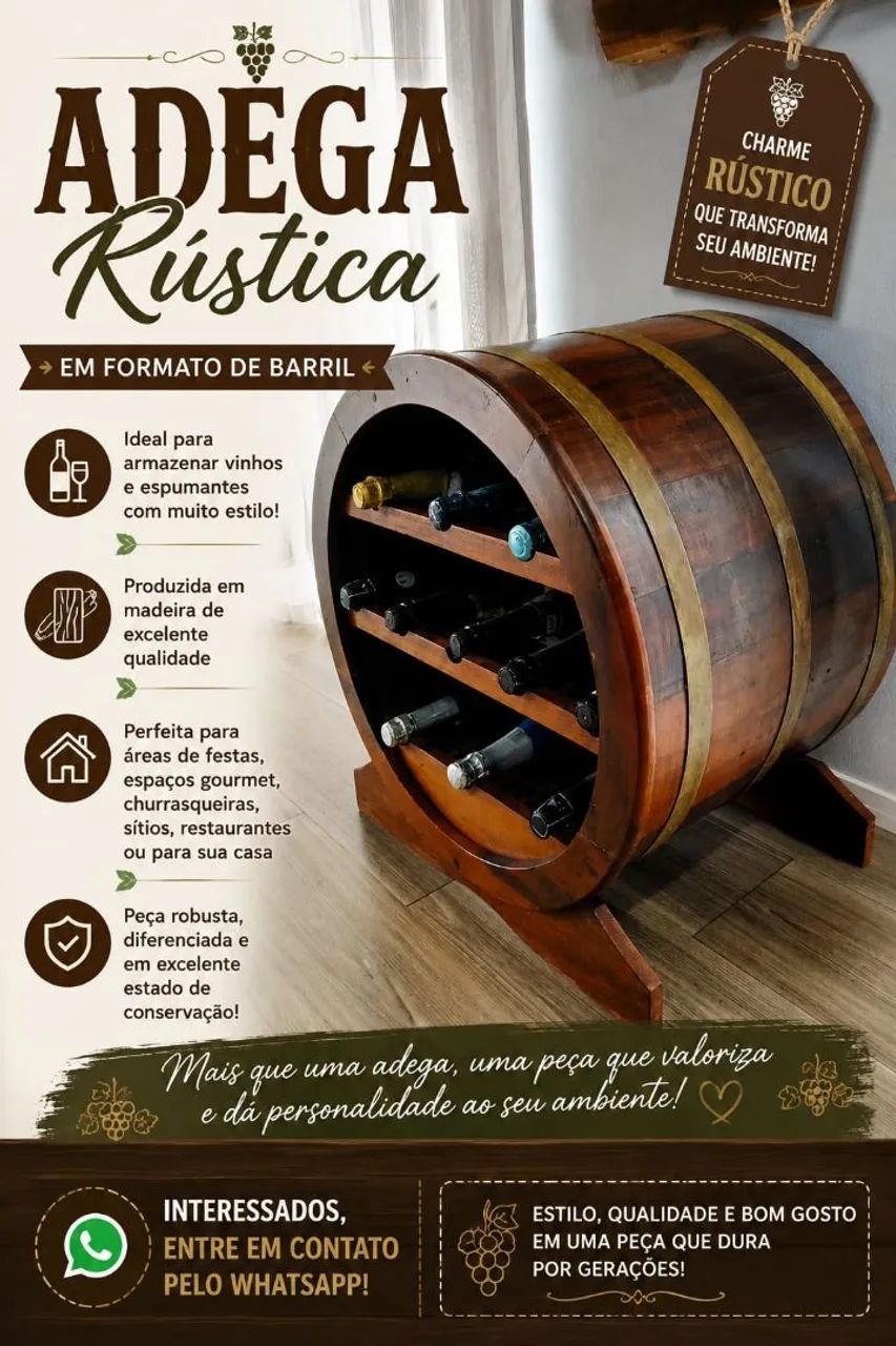 Adega rústica 