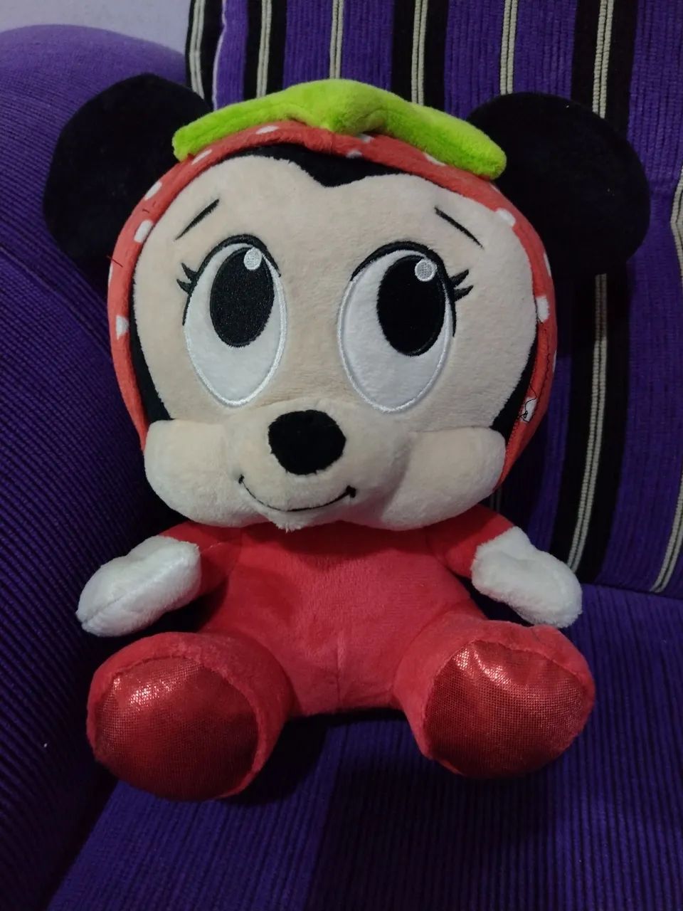 Pelúcia Minnie Morango original Disney 