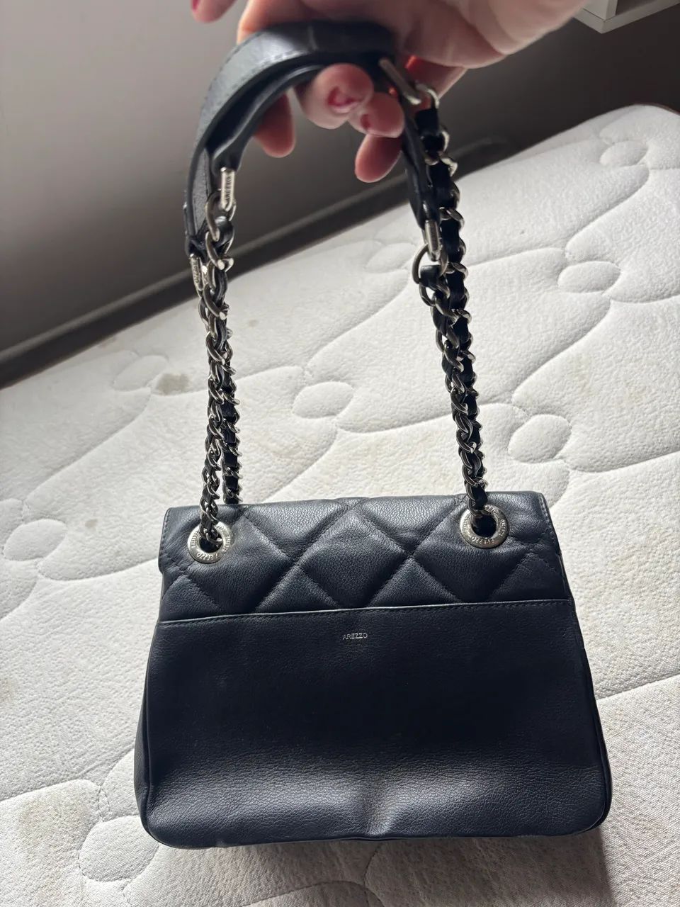 Bolsa de couro Arezzo preta - Foto 2
