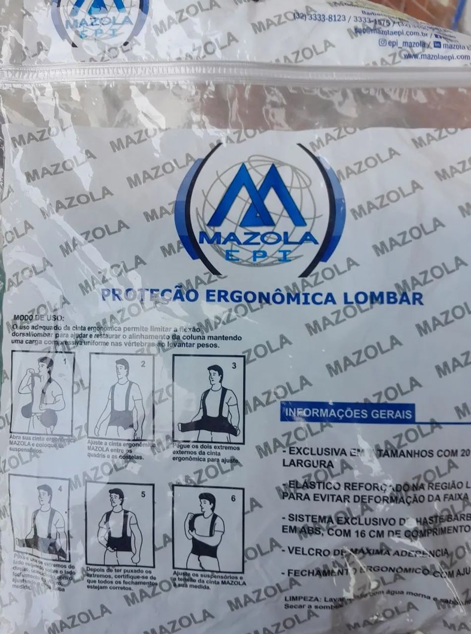 Cinta proteção lombar  - Foto 5