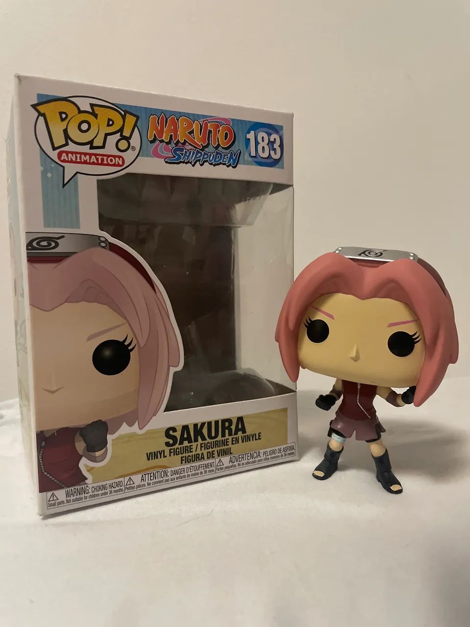 Funko Pop Sakura 183 com caixa Coleção Naruto Shippuden