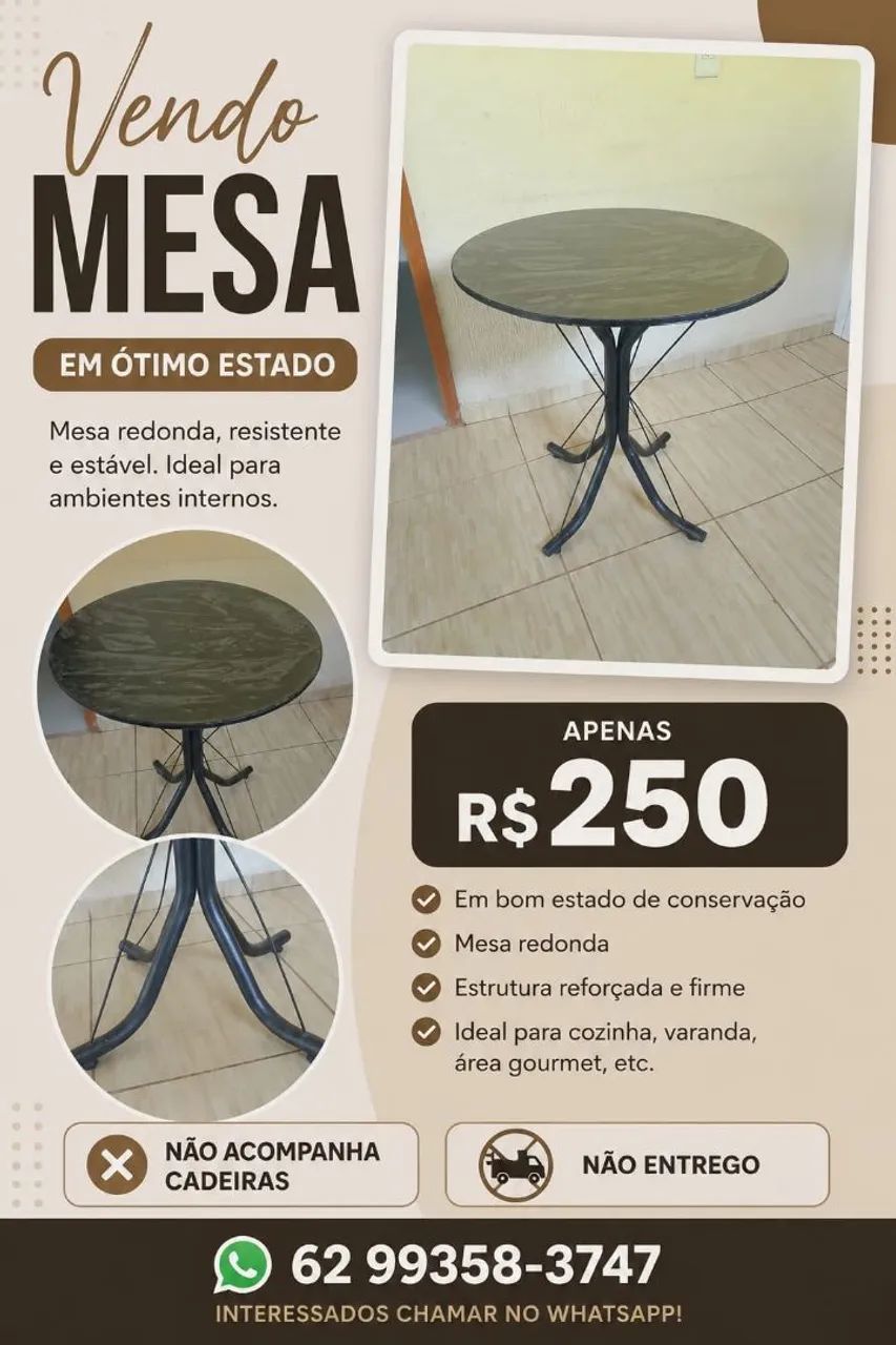 VENDE-SE MESA 
