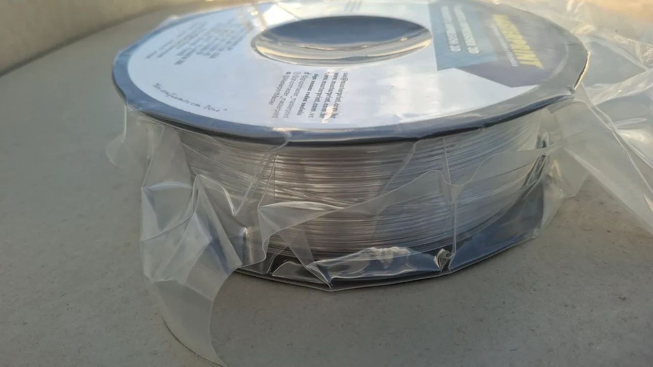 Filamento 3D PETG cor Tranparente - Foto 3