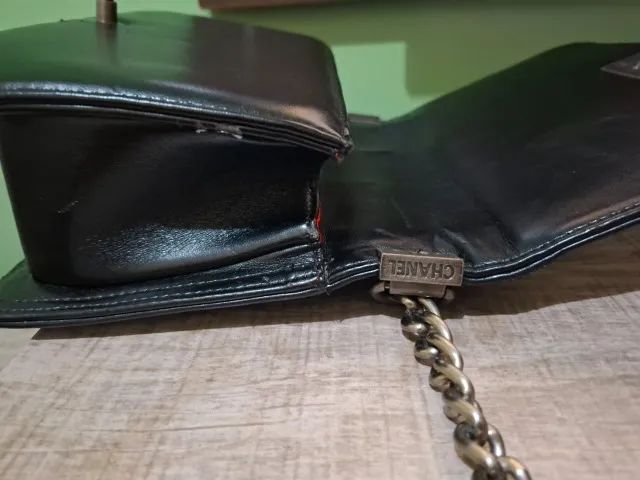 Bolsa estilo  chanel clássica matelassê bicolor - super elegante  - Foto 4