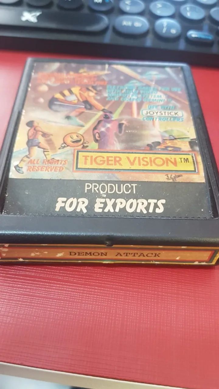 DEMON ATTACK JOGO ATARI 2600 TESTADO FUNCIONANDO 100%