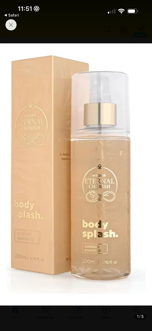 Body splash eternal 