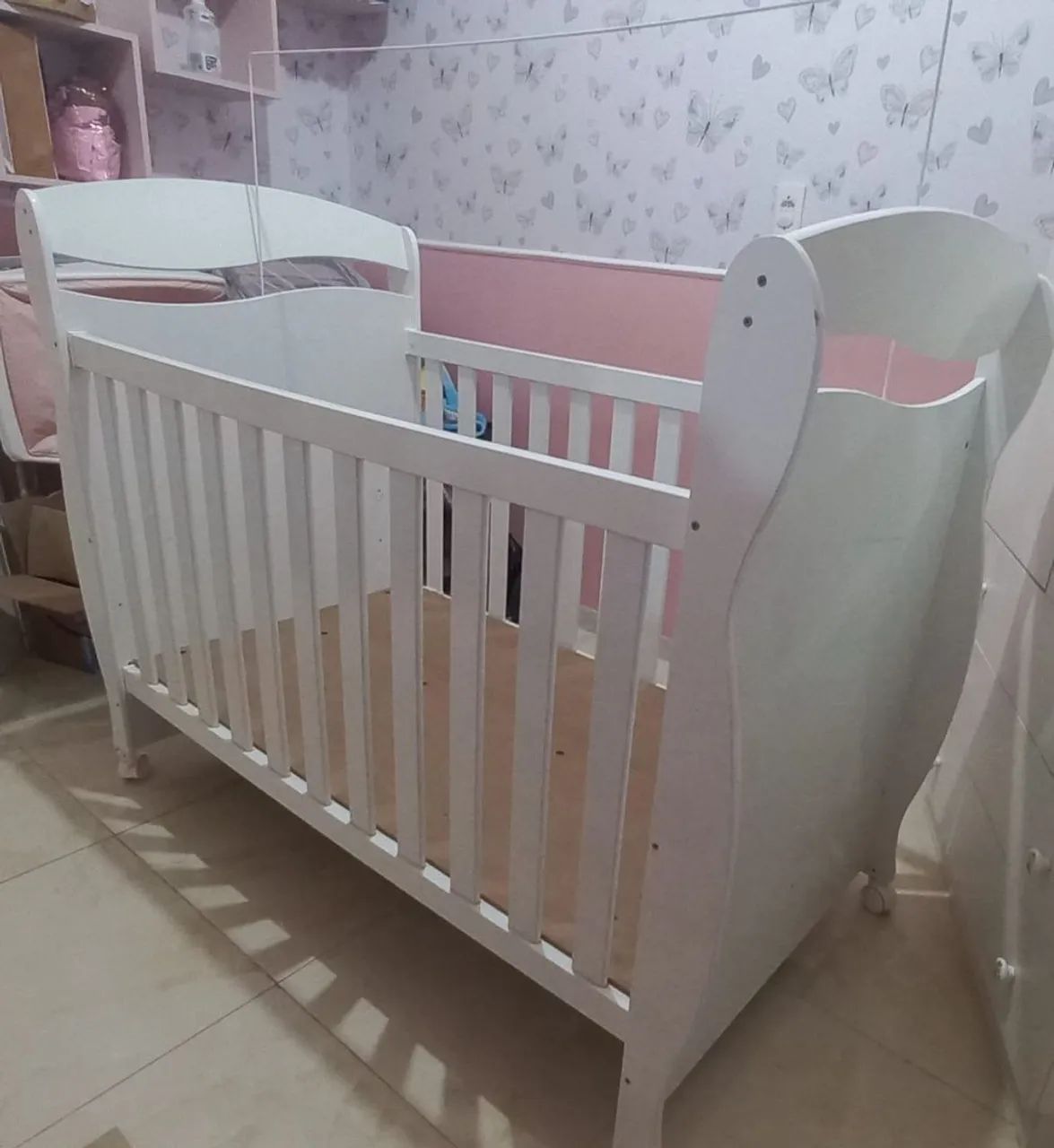 BERÇO INFANTIL BRANCO À VENDA