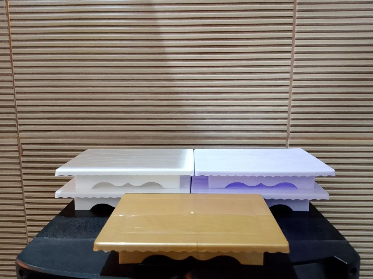 Mesinhas para Doces 9x20cm em Plástico Resistente Diversas Cores