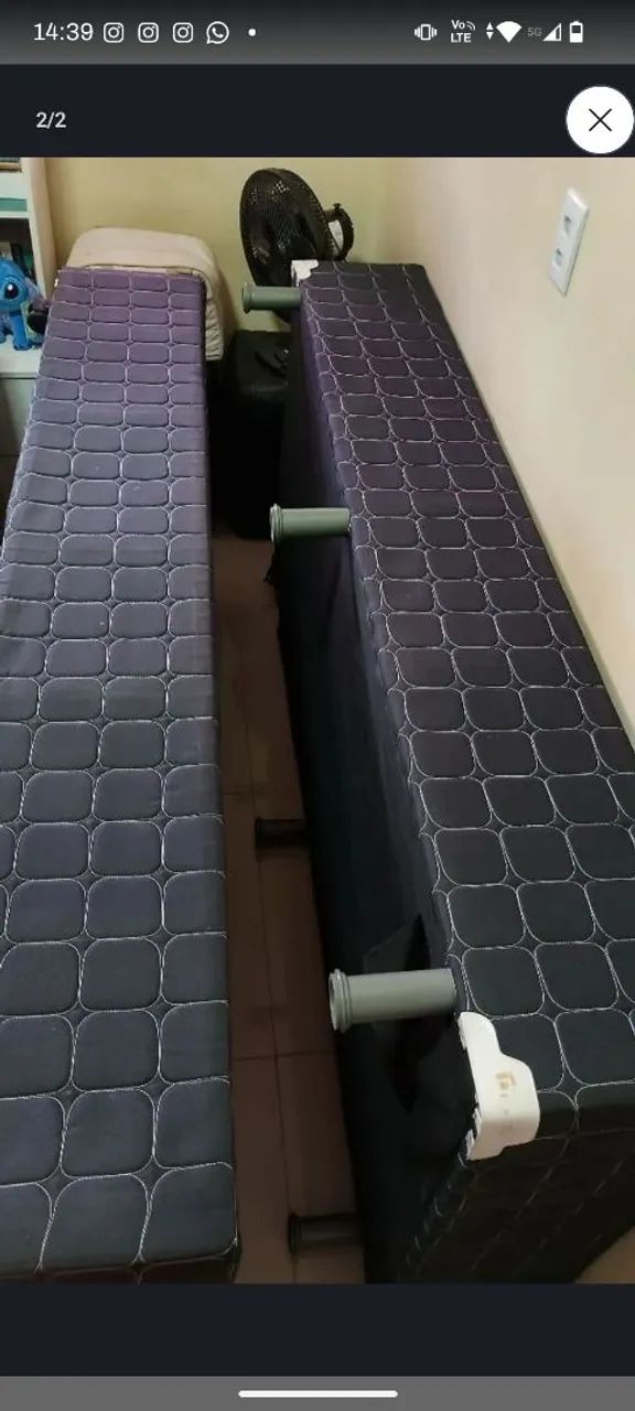  Base para Cama Box Solteiro 